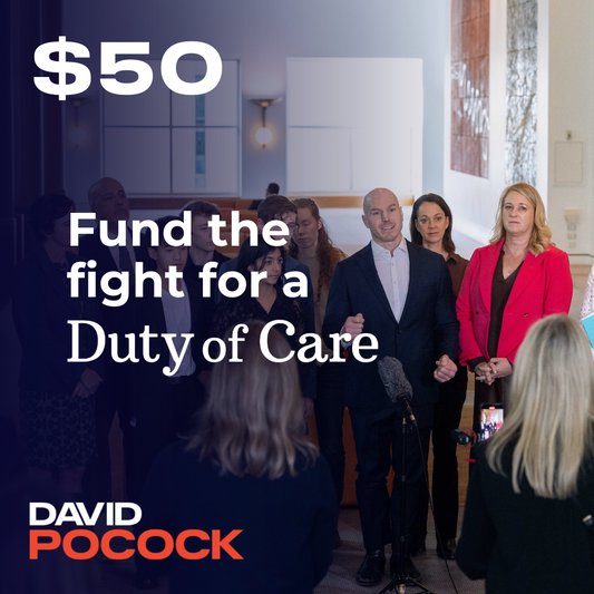 $50 to fund the fight for a Duty of Care